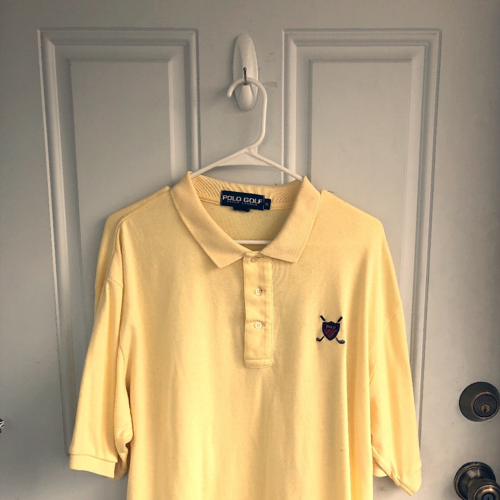 Polo Ralph Lauren XL Yellow Vintage Polo